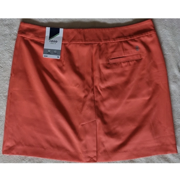 Izod Golf Coral New Skirt Short Combo Skort Women Sport Ladies Size 14 NWT - Picture 8 of 12